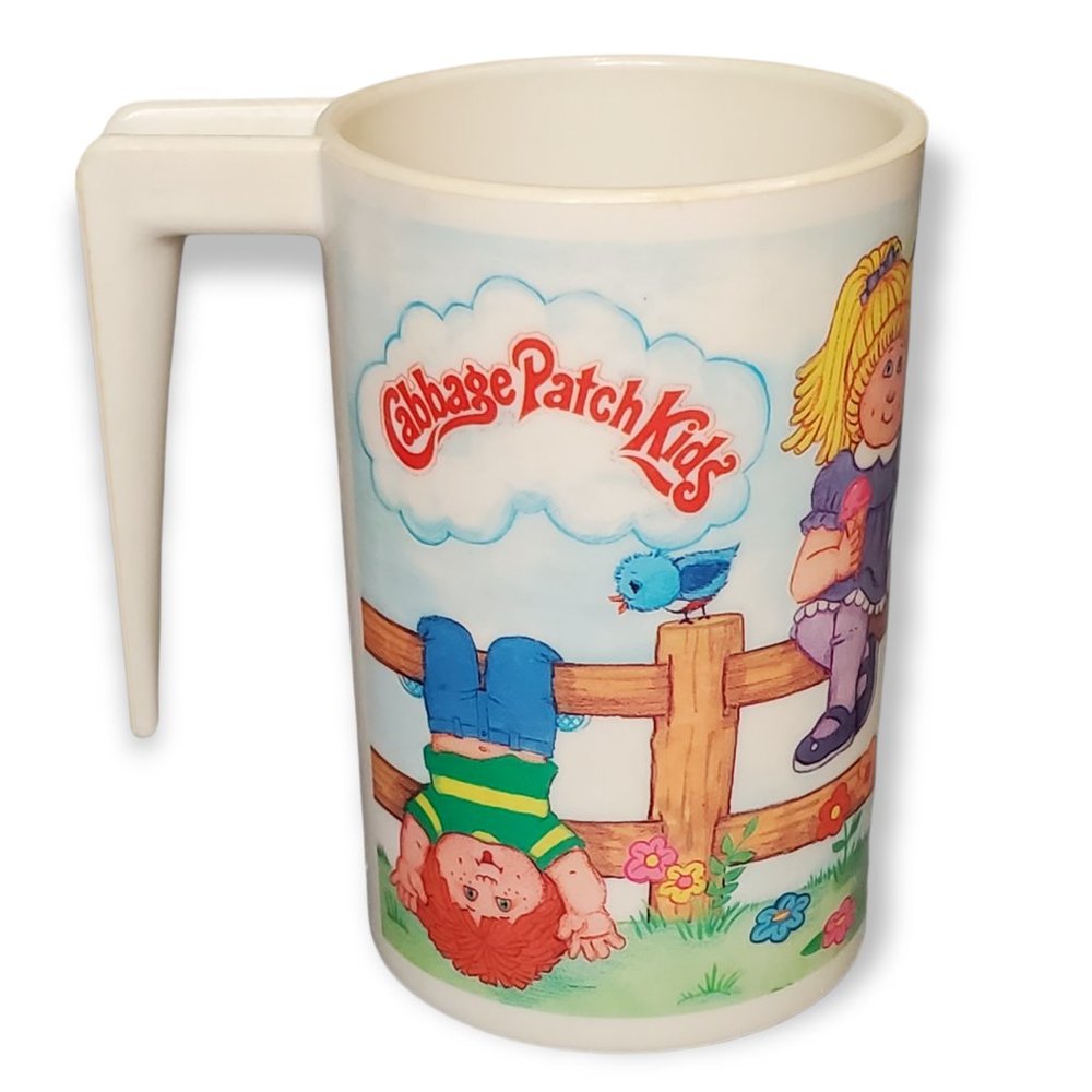 Vintage 1984 OAA Inc Cabbage Patch Kids Plastic Drinking Cup